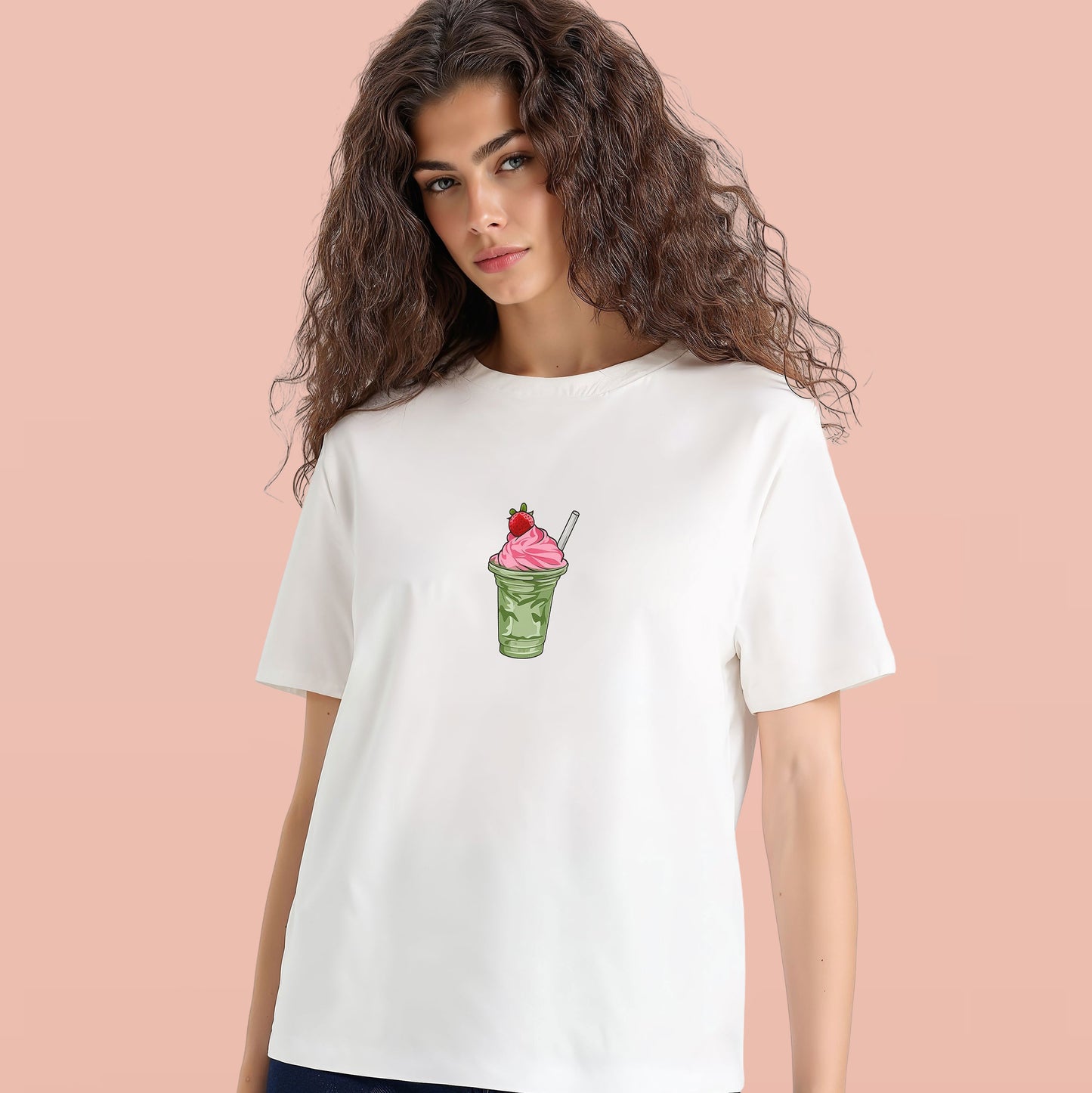 Strawberries & Matcha, a love story. Black/ White