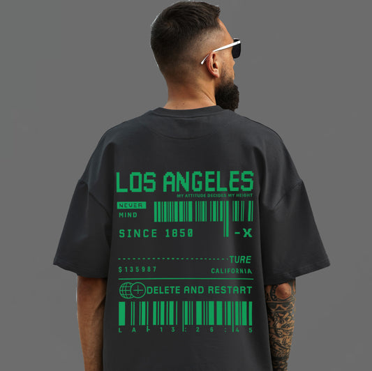 LA vibes, glitched & ready. New tee in white & black