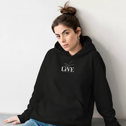 Live Hoodie Black/ White