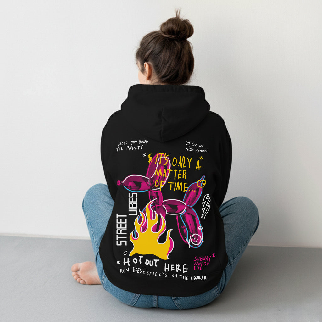 Hot Hoodie Black/ White