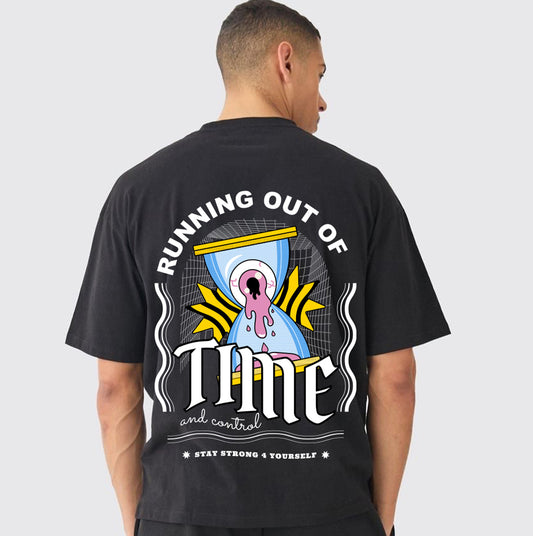 Swaggaa Runing out of time . Your new go-to tee. Black/White.