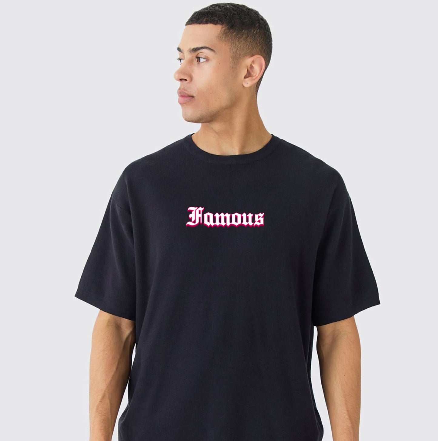 Swaggaa Famous Your new go-to tee. Black/White.