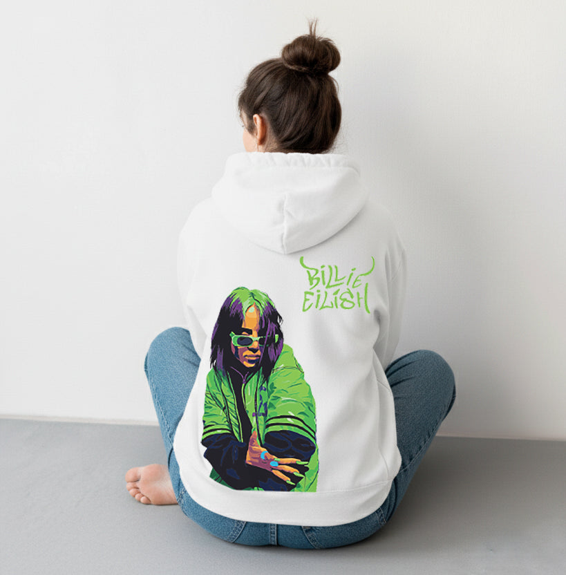 Bilie  Elish Hoodie Black/ White