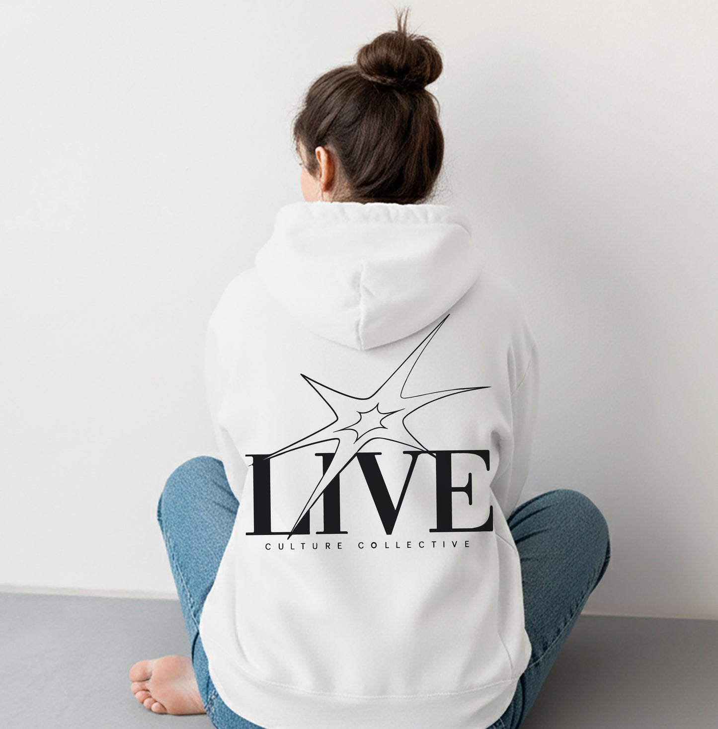 Live Hoodie Black/ White