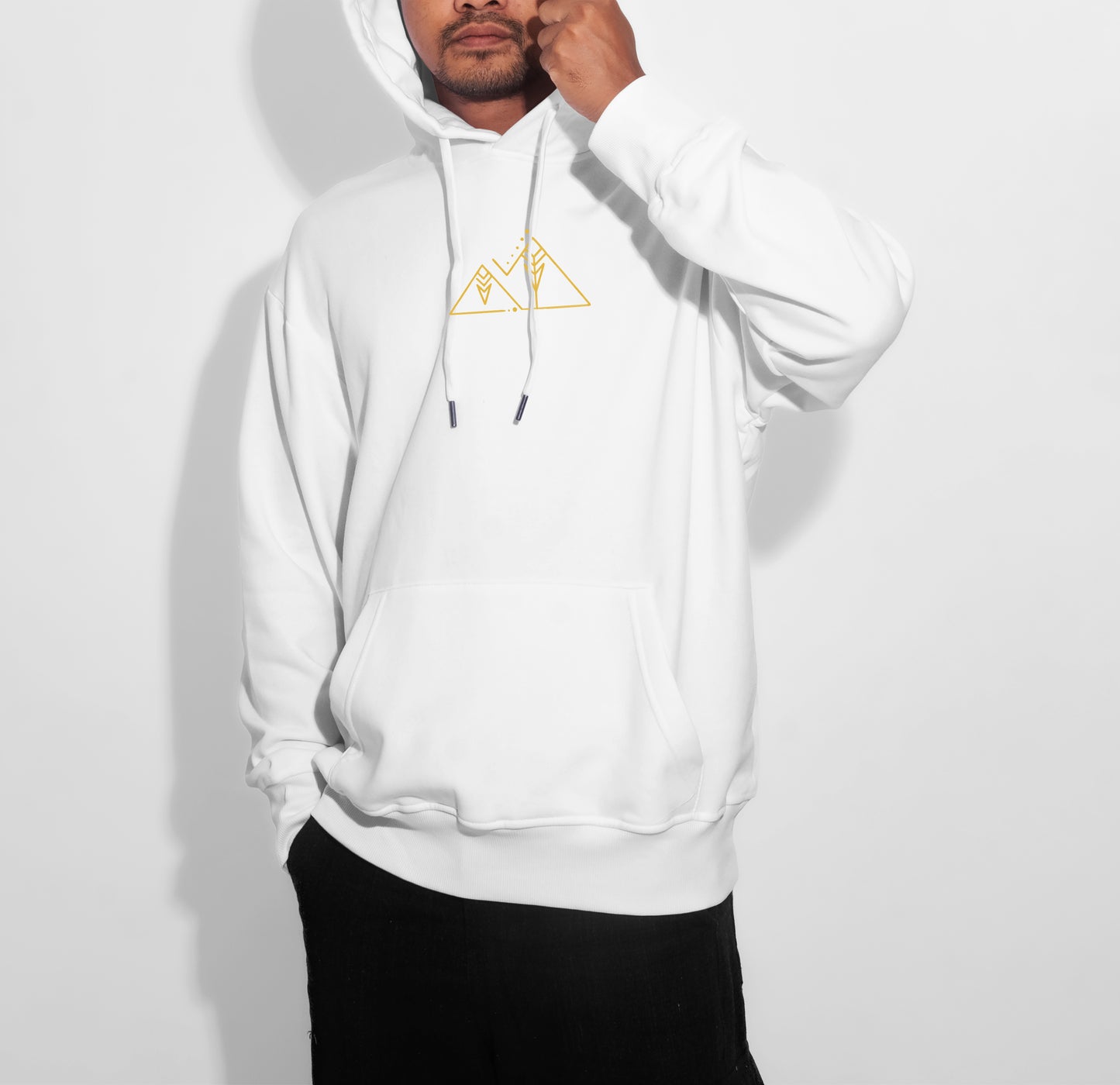 Pyramids Hoodie Black/ White