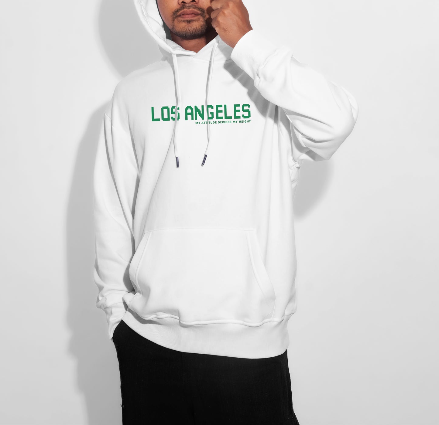 Los Angeles Hoodie Black/ White