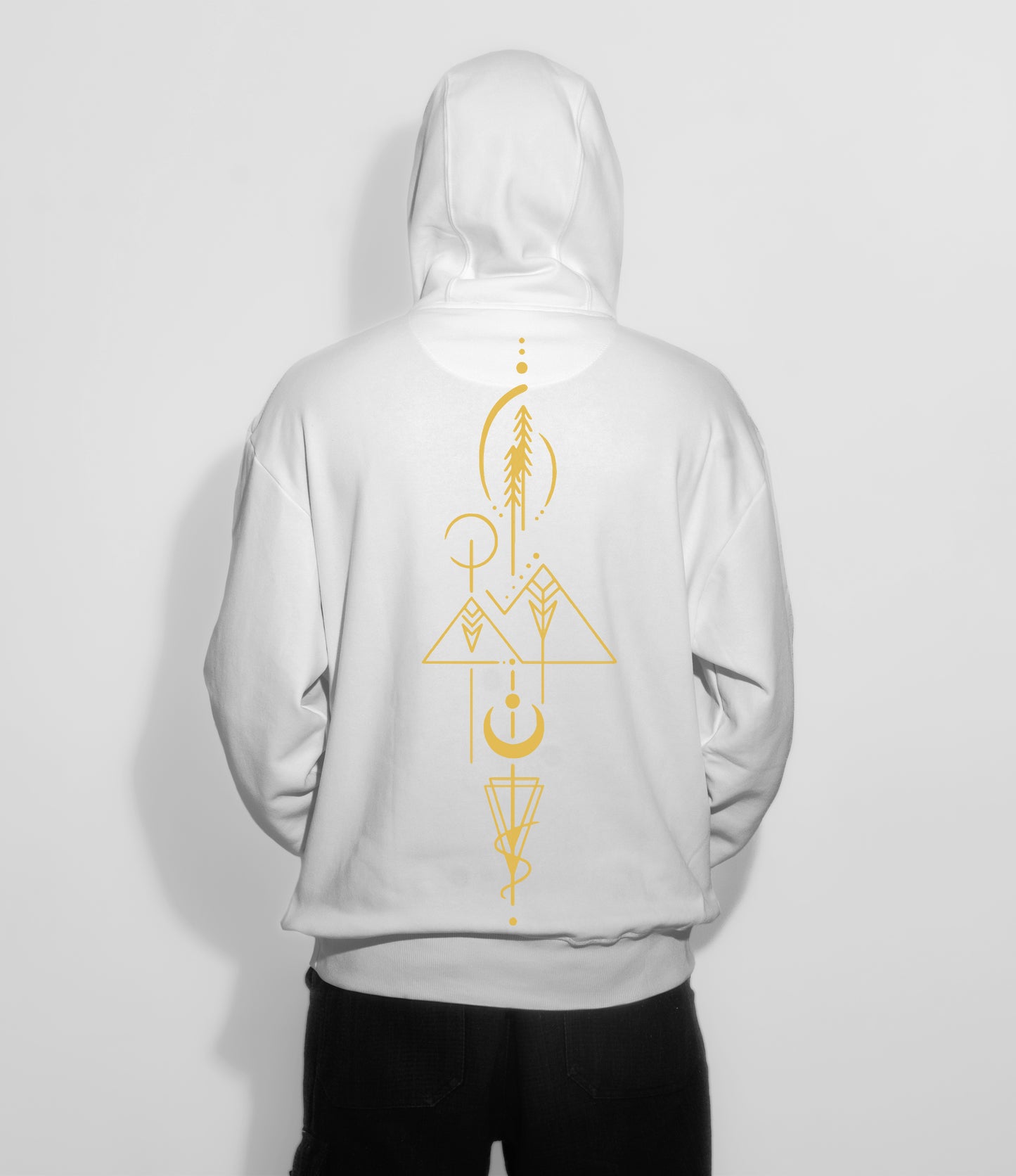 Pyramids Hoodie Black/ White
