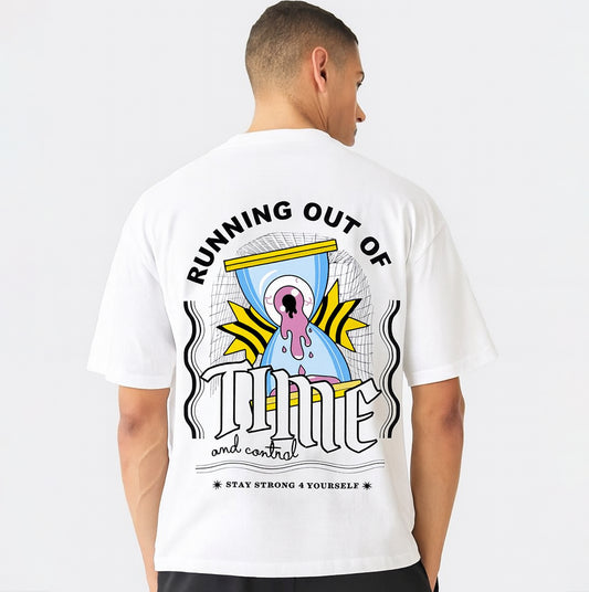 Swaggaa Runing out of time . Your new go-to tee. Black/White.