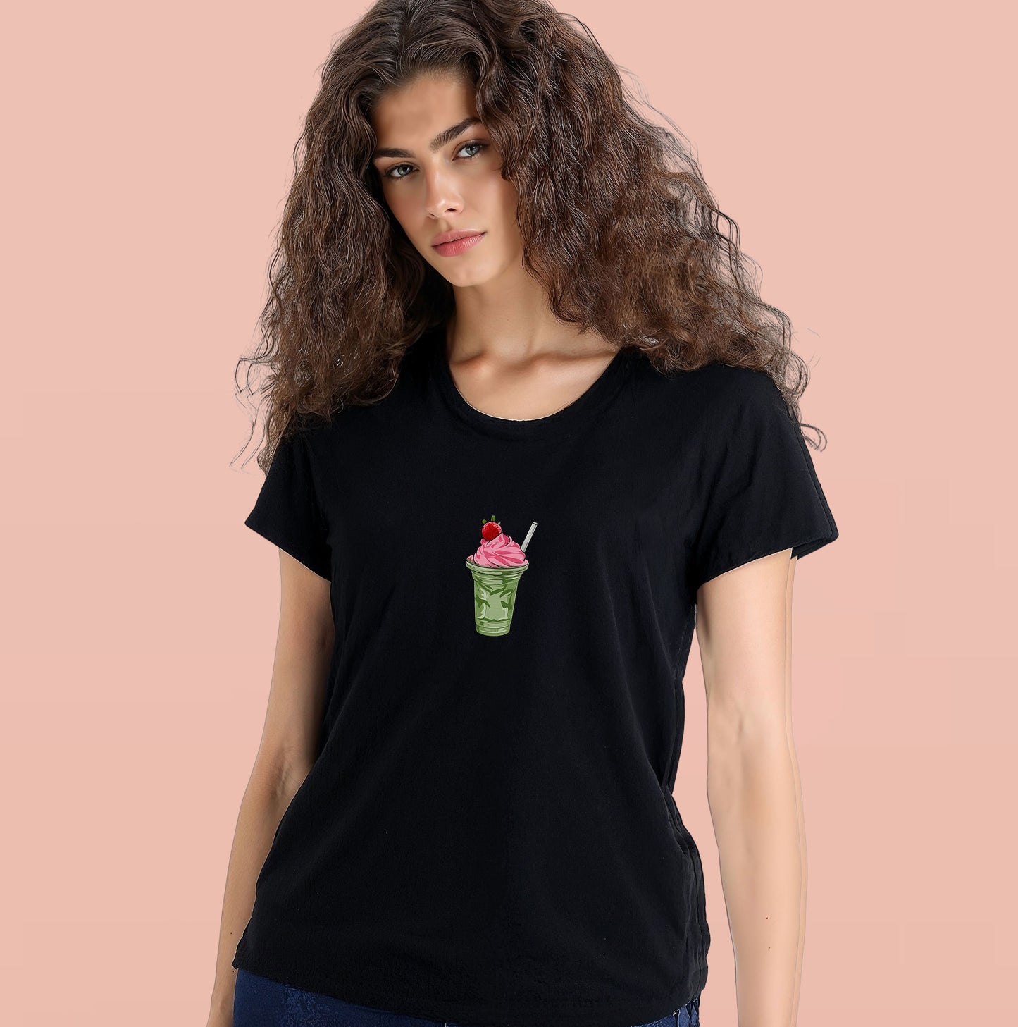 Strawberries & Matcha, a love story. Black/ White