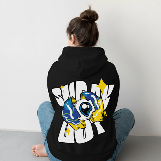 Sneak Out Hoodie Black/ White