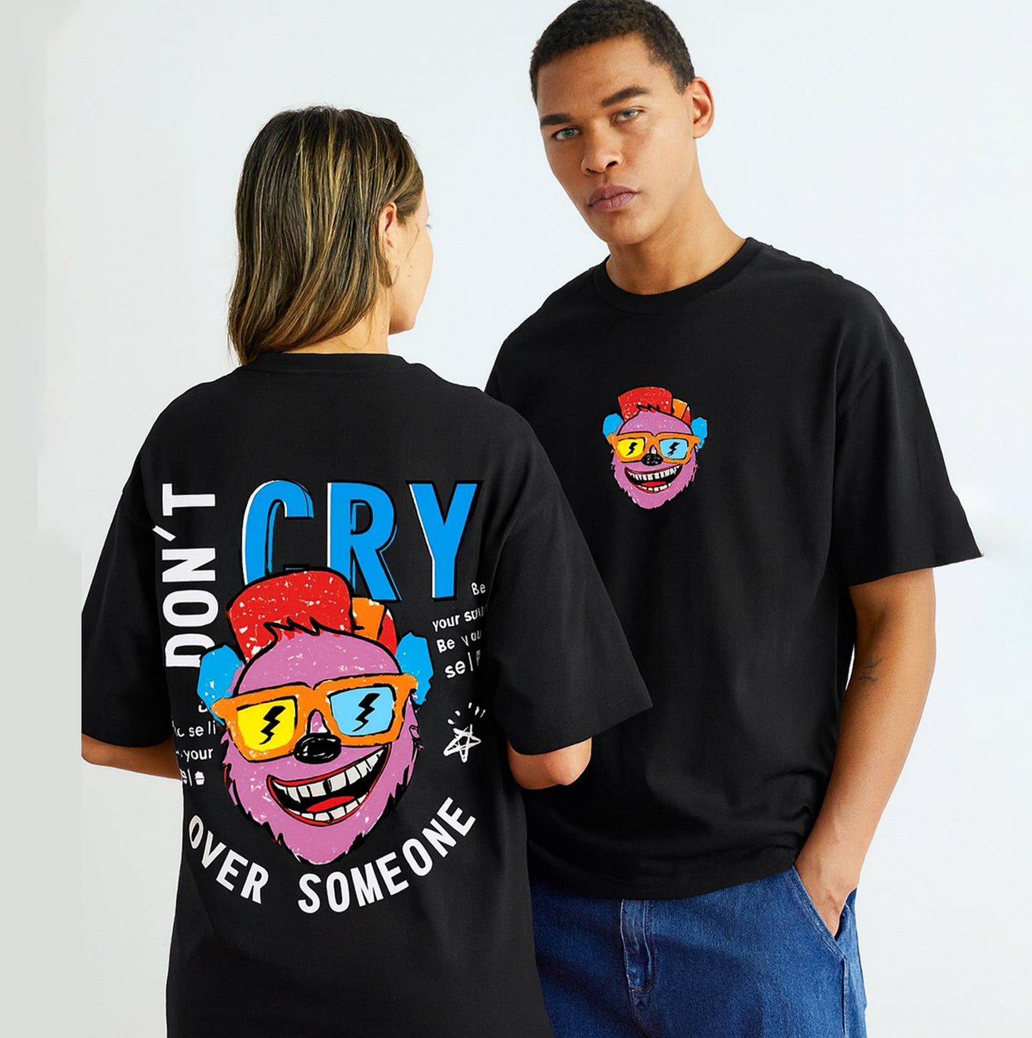 Swaggaa don't cry Your new go-to tee. Black/White.