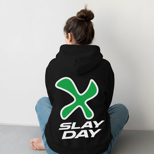 Slay Day Hoodie Black/ White