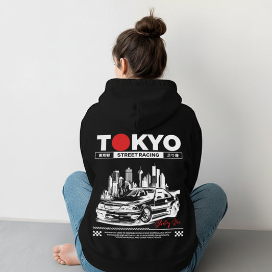 Tokyo Hoodie Black/ White