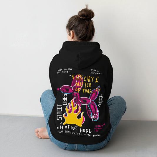 Hot Hoodie Black/ White