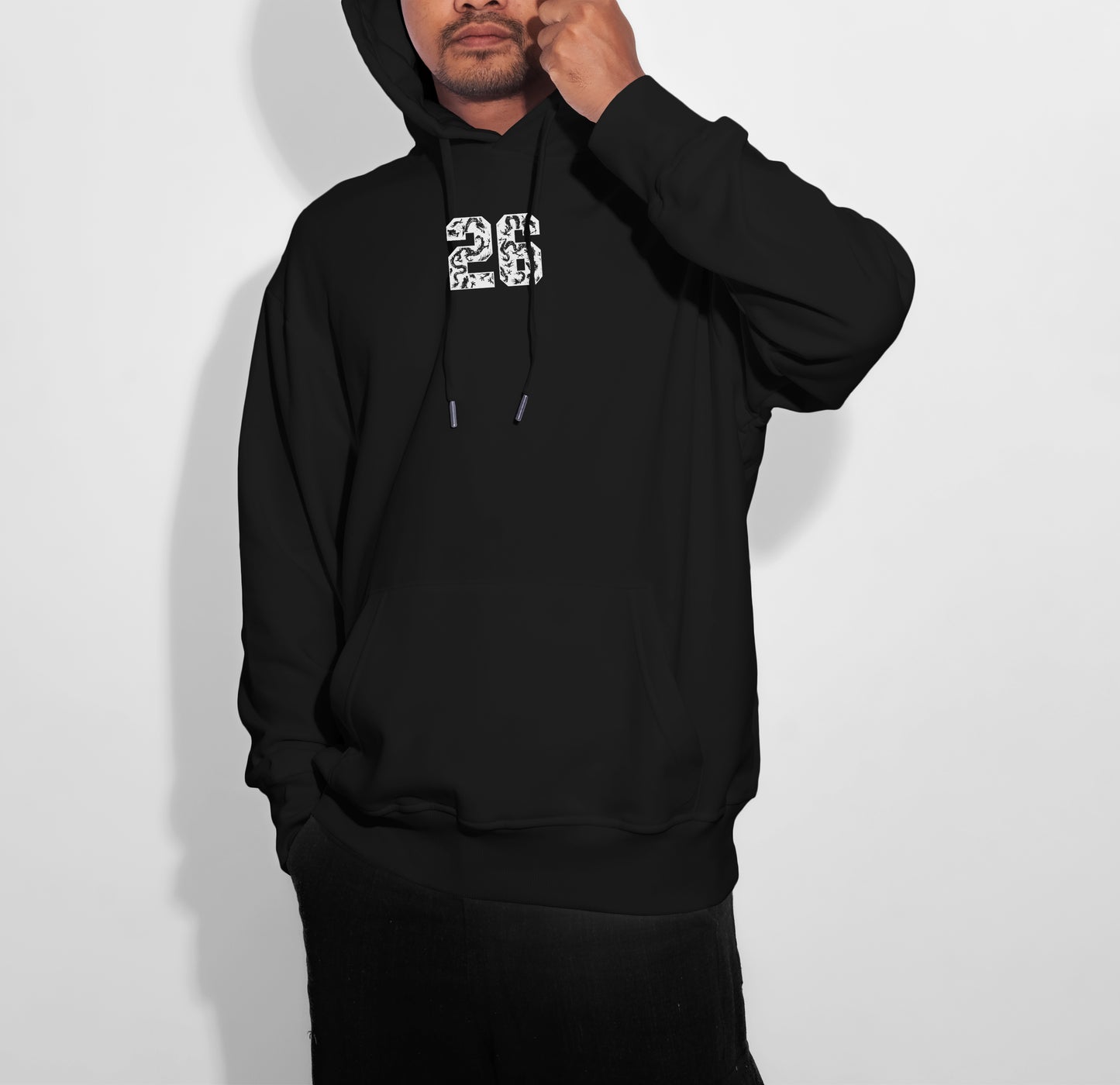 26 Hoodie Black/ White