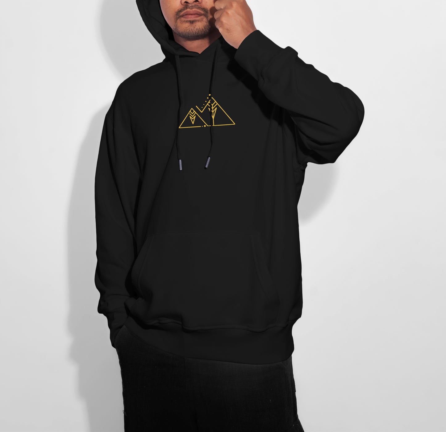 Pyramids Hoodie Black/ White