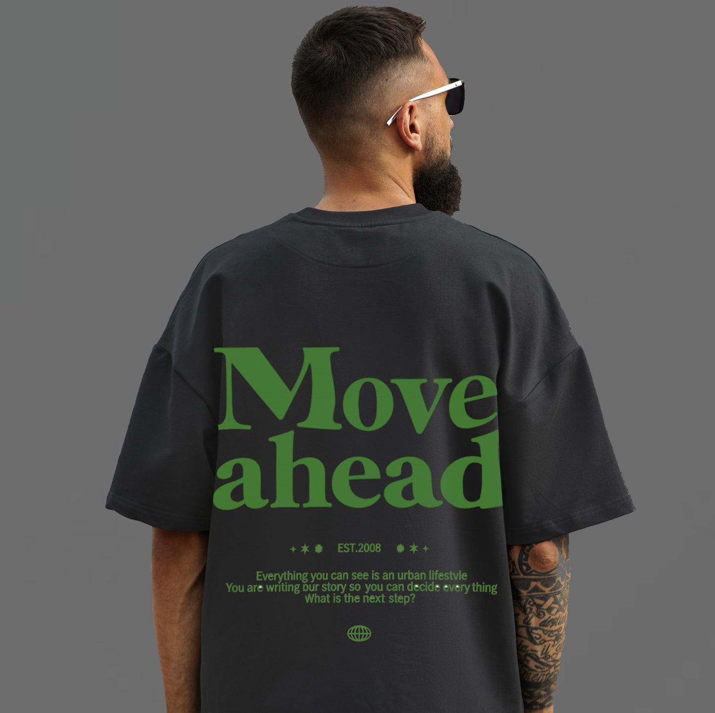 Move Ahead. Our new tee drops in white & black