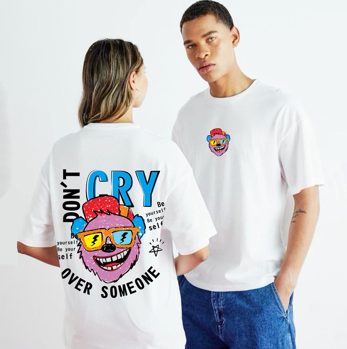 Swaggaa don't cry Your new go-to tee. Black/White.