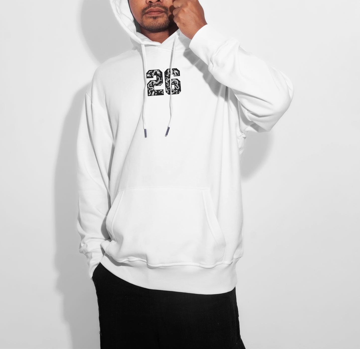 26 Hoodie Black/ White