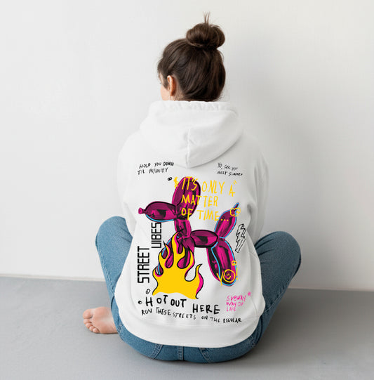 Hot Hoodie Black/ White