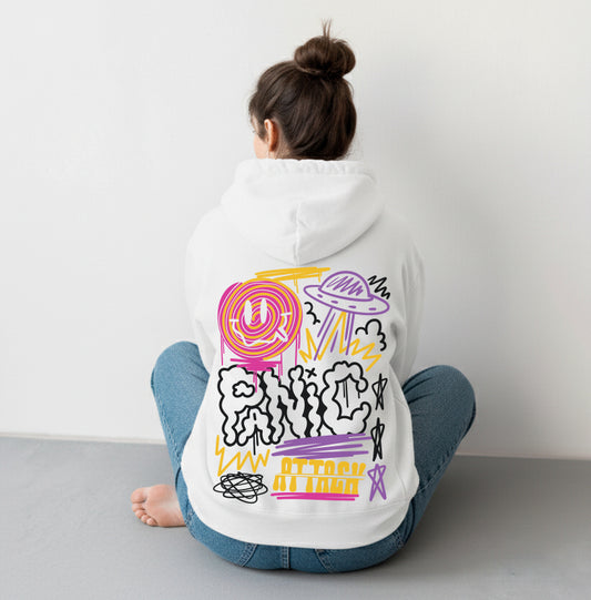 Panic Hoodie Black/ White