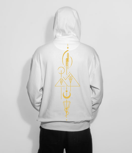 Pyramids Hoodie Black/ White