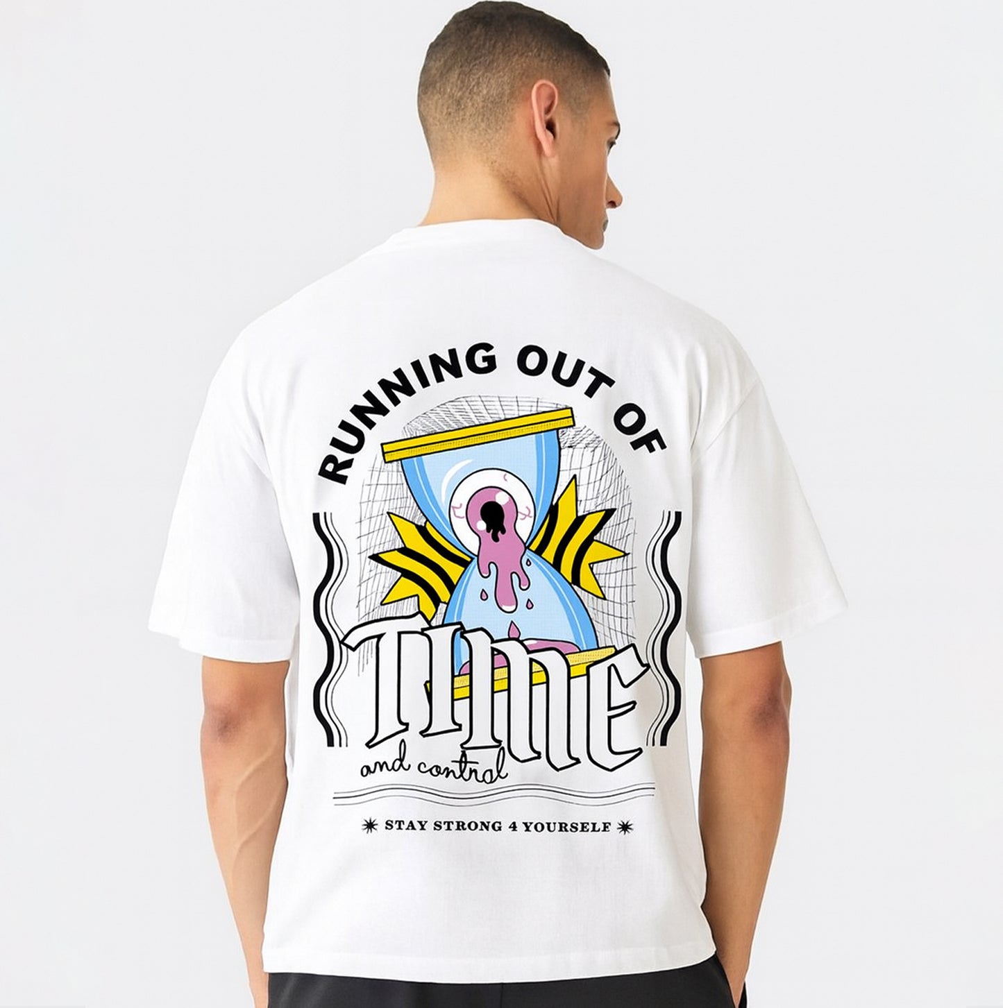 Swaggaa Runing out of time .&nbsp;Your new go-to tee. Black/White.